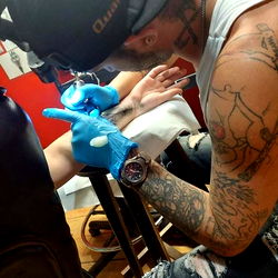 Longshlong Tattooing in Progress