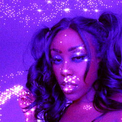 Futuristic Glitter Filter Effect on a Person's Photo