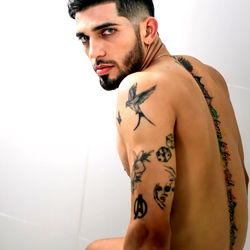 OnlyFans Model Alfonso From Colombia Showcasing His Tattoos