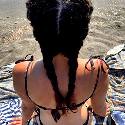 Beautiful Adele at the Beach