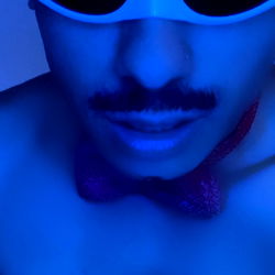 OnlyFans Model Thomas in Blue and Black Light