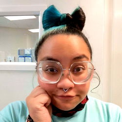 Aku in a playful pose