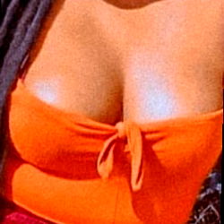 Ambitious Pussy in Orange Tank Top