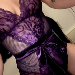 Sassy's Elegant Purple Lingerie Shoot