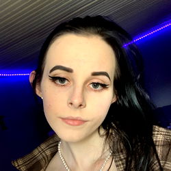 Devilishhale, A Model From OnlyFans, Posing in Plaid Shirt