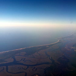 Aerial View of a Coastal Area