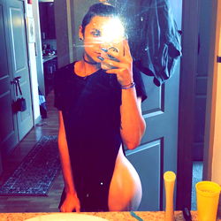 Onlyfans Aubriee Gage poses for a mirror selfie in bathroom