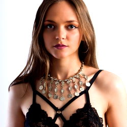 Stylish Lingerie Model Pose