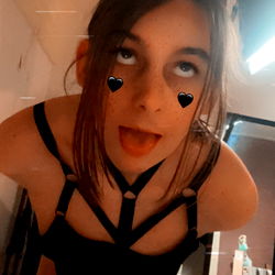 Model in Lingerie with Tattoo and Neon Lighting