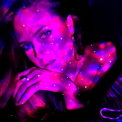 Alice in a neon universe