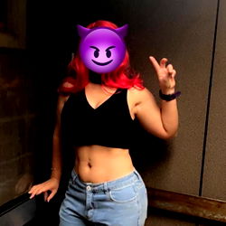 OnlyFans Model Ana Campos Poses in a Room with Graffiti