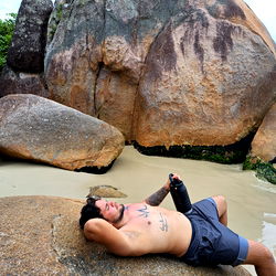 Relaxation in a Rocky Cove with Angelho