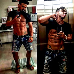 Sevillian Male Model Captures Fitness Progress and Street Style