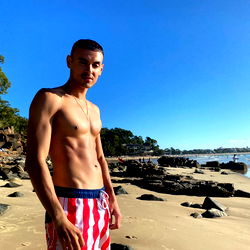 Lem James on the Beach