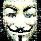 Guy in Guy Fawkes Mask