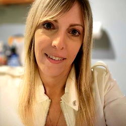 Sarah Bella in a White Jacket