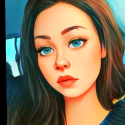 Stylized 3D Portrait of Mrs. Mistress on a Greyhound Bus