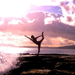 Angelina on the Rocks: Yoga by the Ocean
