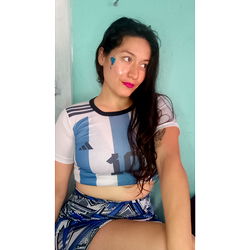OnlyFans Model Sexting in Argentina Soccer Jersey