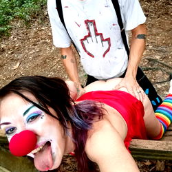 OnlyFans Model in Rural Setting Taking Unconventional Picture