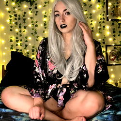 Ab, A Stylish Lady with a Smoky Vibe, in Her Room