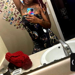 Atlanta Georgia OnlyFans Model QueenMe in a Bathroom