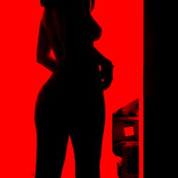 Onlyfans model Afrodita in silhouette