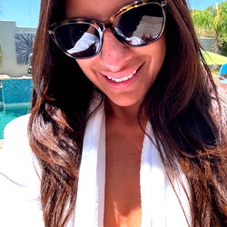 Beautiful Woman Smiling with Sunglasses