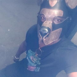 NYCAceLab1629 in a Dog Mask, NYC