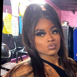 Model ICE in High-Heeled Boots and Sleek Eyeshadow