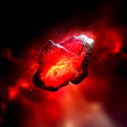 Red and Black Digital Artwork