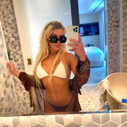 Model Showcasing Poolside Style