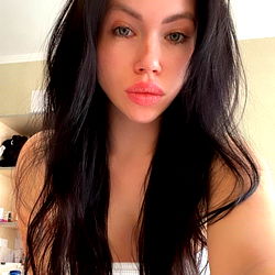 Adelina, a 22-year-old model from nearby