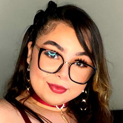 Ms Golden Cherry in Glasses