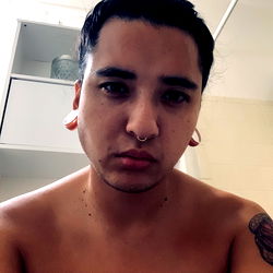 Angel baby in a candid selfie