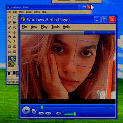 Social Media App Screenshot with a Model