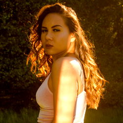 Glamorous OnlyFans Model AJ in Outdoor Setting