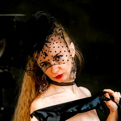 Stylish Angelica in Vintage Attire