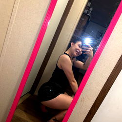 Intimate Moment of a Young Lady in a Mirror