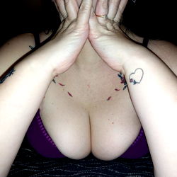 Sexychubby24 in a moment of surprise or fear