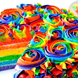 Colorful Rainbow Cake