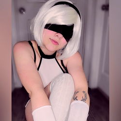 Nunya - Lucky Lupa Cosplay as Nunny, with tattoo sleeve