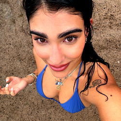 Model Daniela Barranco in a Bikini