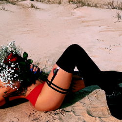 A OnlyFans Model Posing on a Beach