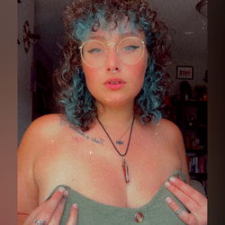OnlyFans Model Tori in Blue Hair,