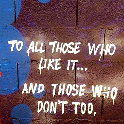 Graffiti Quote on Wall with Red Heart Accent