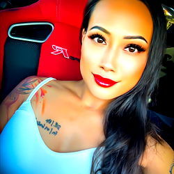 Glamorous Model in the Spotlight