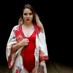 Audrey Leigh, a captivating model in an exclusive photoshoot