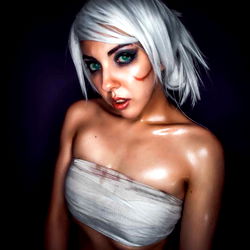 Flor B as a Cyberpunk Character