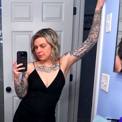 Inked Female Model Pose